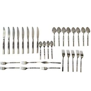 Northland Japan Stainless Steel 31 PC Set Flatware Forks Spoon Tea Spoon Knife